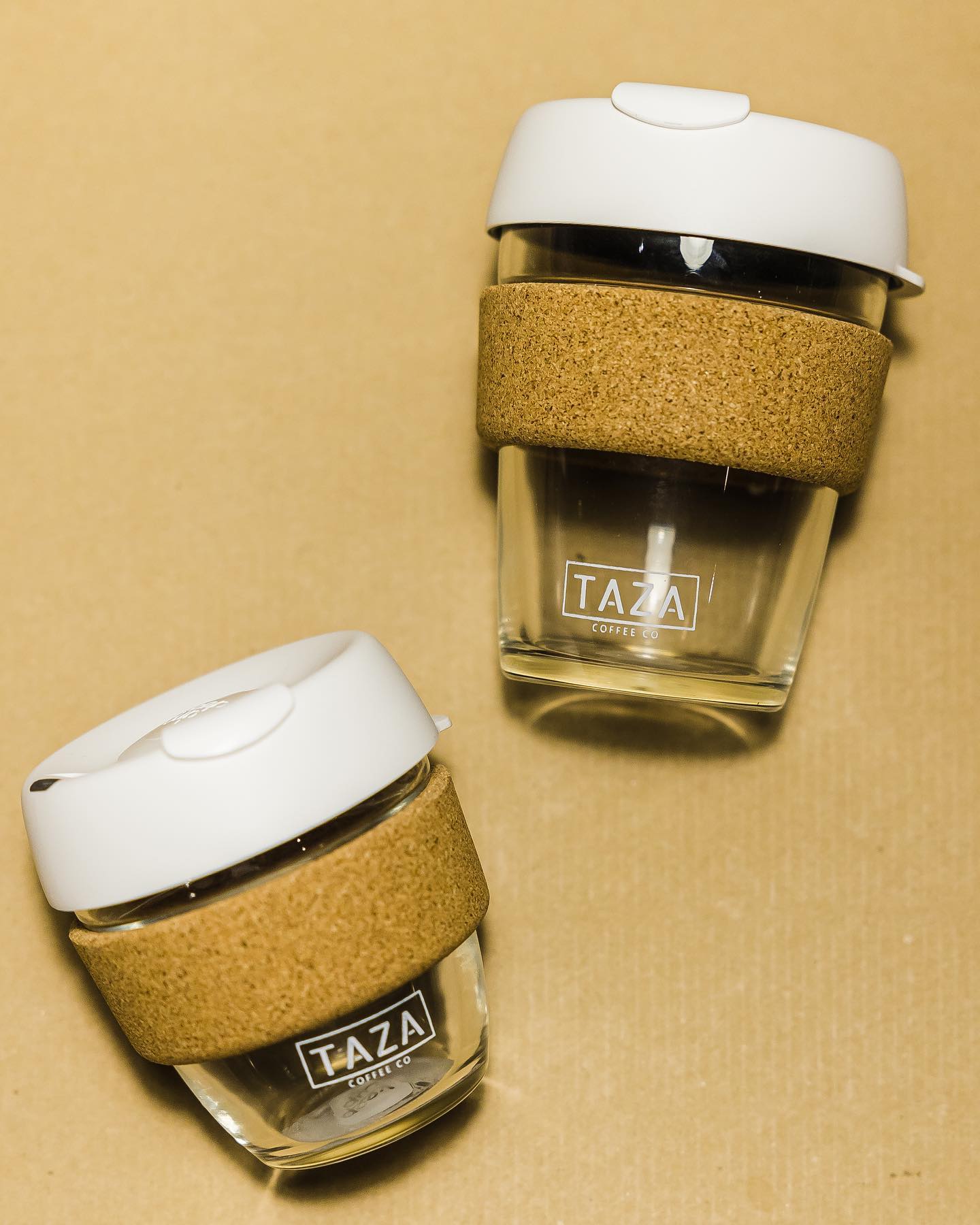 KeepCup Glass in Cork Band Taza Coffee Company